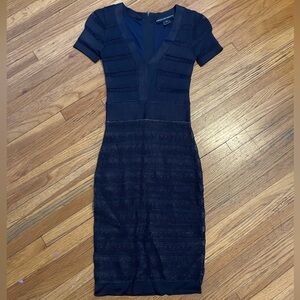 French Connection Navy Midi Dress